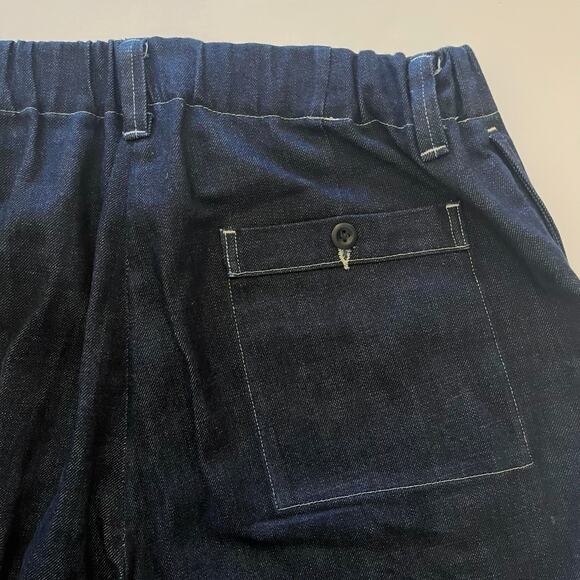 Evan Kinori Denim Elastic Pant Mens M 35x26 Organic Cotton Japanese Made in USA - Picture 10 of 15